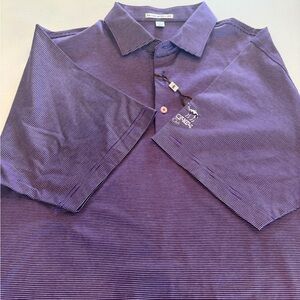 Peter Millar Men's Purple Striped Polo